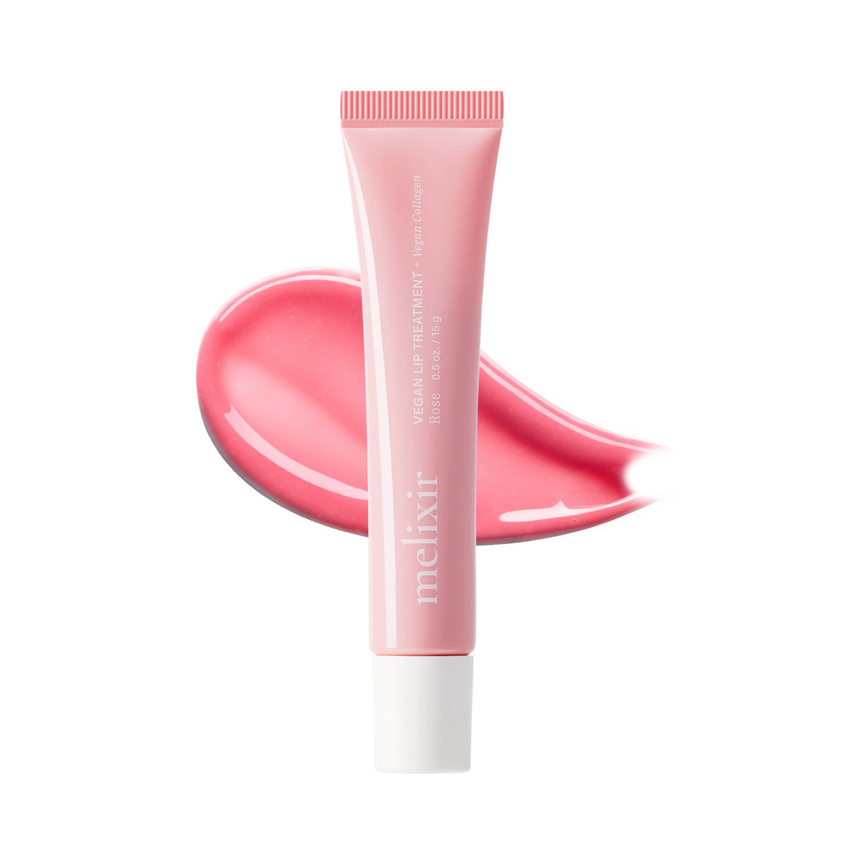 Melixir Vegan Lip Treatment 2 Rose — tube and packaging