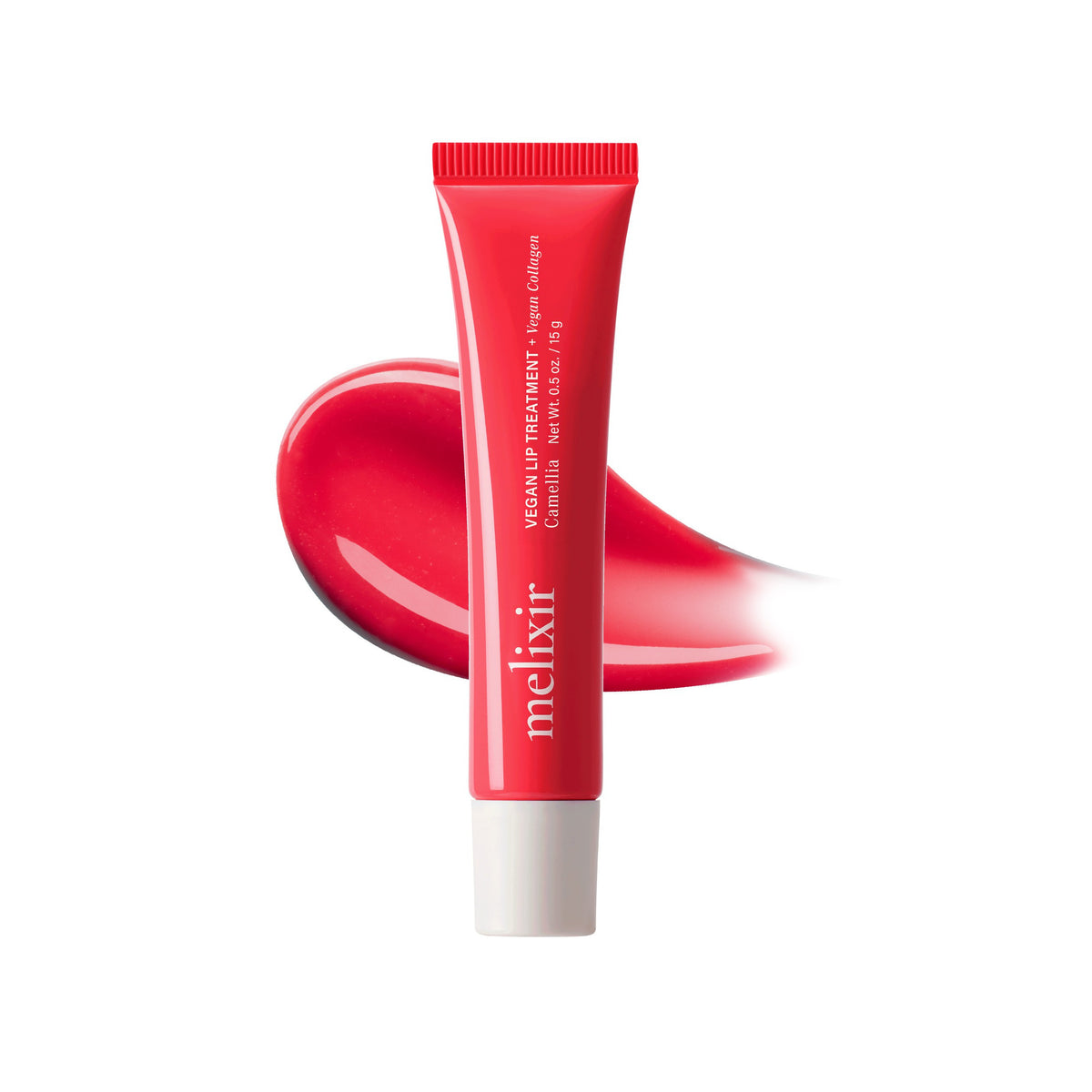 Melixir Vegan Lip Treatment 5 Camellia — tube and packaging