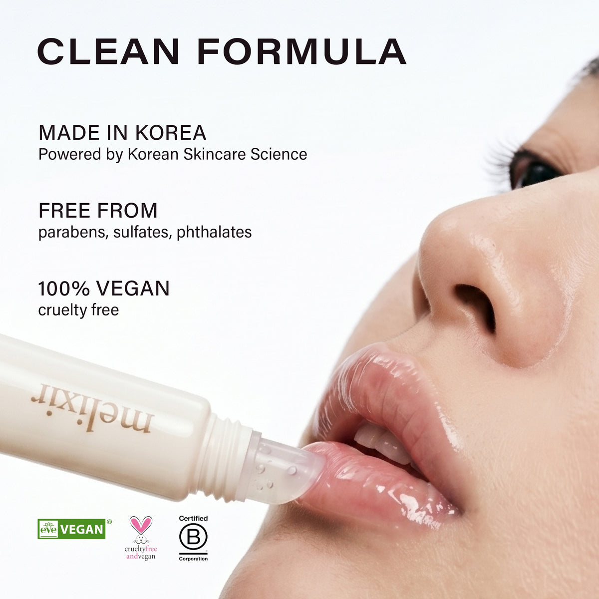 Melixir Vegan Lip Treatment — clean vegan formula, free of harsh ingredients