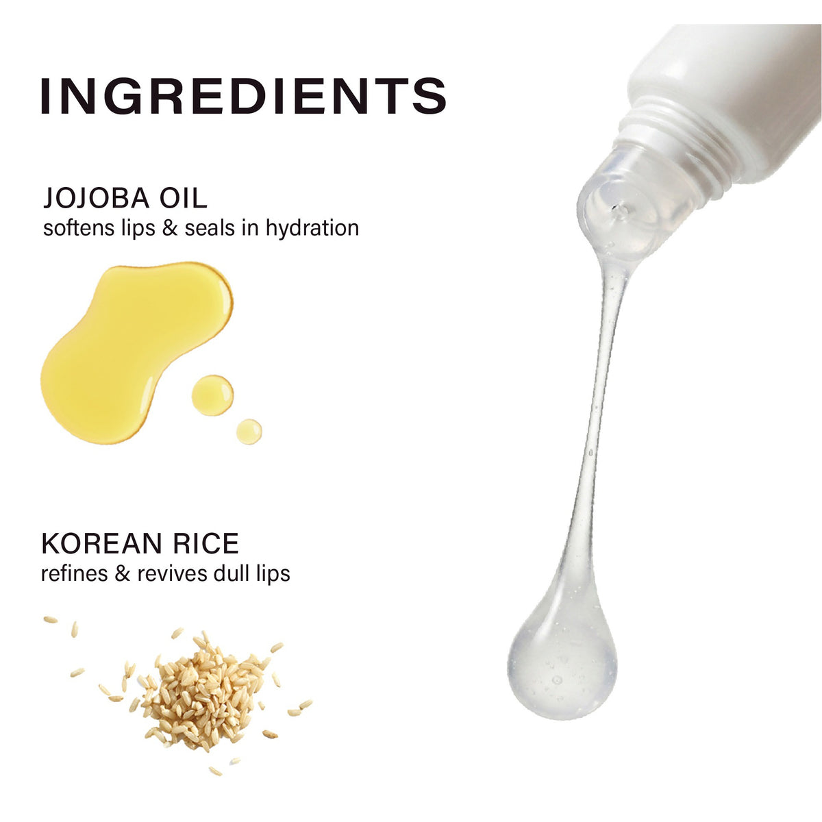 Melixir Vegan Lip Treatment — key ingredients