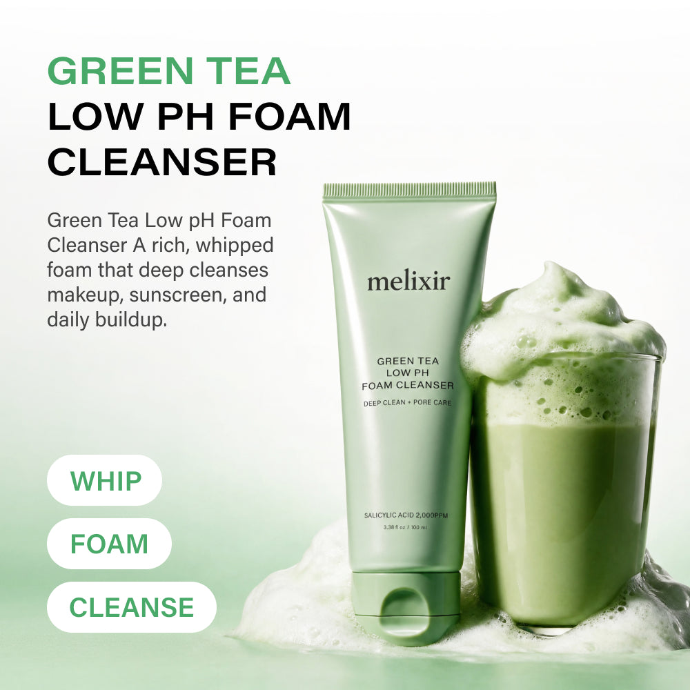 Melixir Green Tea Low pH Foam Cleanser - main