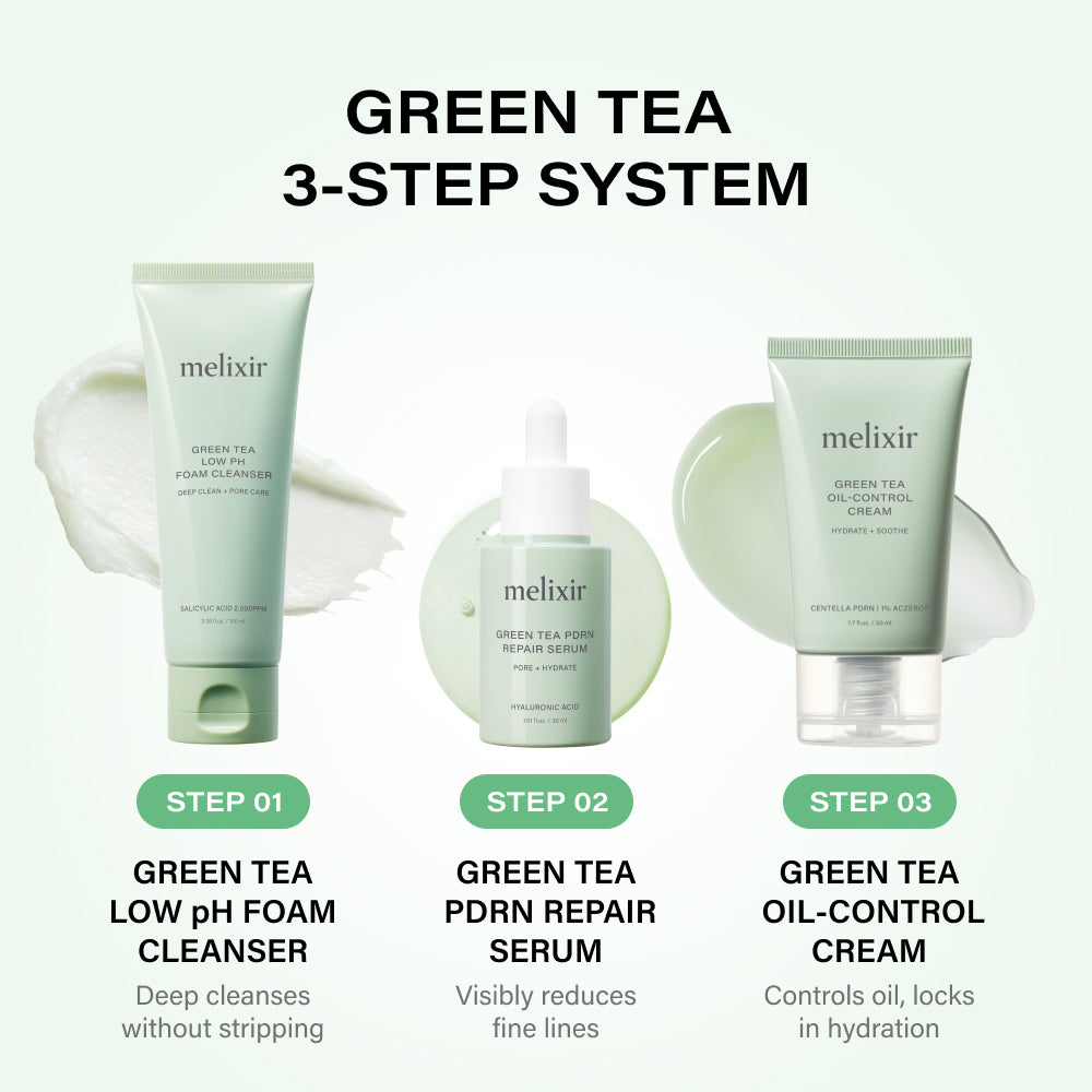Melixir Green Tea Low pH Foam Cleanser - 8